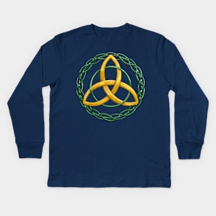 Celtic Trinity Knot Kids Long Sleeve T-Shirt